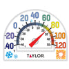 Taylor Window Cling Dial Thermometer Plastic Clear 7 in.