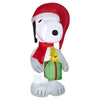 Gemmy  Airblown  Peanuts  Snoopy and Woodstock with Present  Inflatable