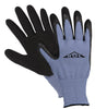 Work Gloves, Latex Coated Palm, Blue, Large