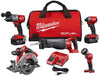 Milwaukee  M18 FUEL  Cordless  Brushless 5 tool Combo Kit  18 volt