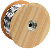 Polypropylene Rope, Solid Braid, Black/White, 5/8-In. x 200-Ft.