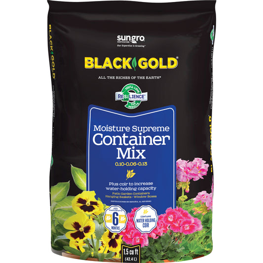 Black Gold Moisture Supreme 0.10-0.06-0.13 Container Mix 1.5 cu. ft.