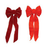 Holiday Trims Christmas Bow Assortment Bow Red & Burgundy Velvet 10 inch 1 pk (Pack of 12)
