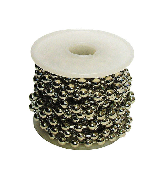 Hy-Ko  2GO  13/32 in. Dia. Nickel-Plated Brass  Silver  Chain