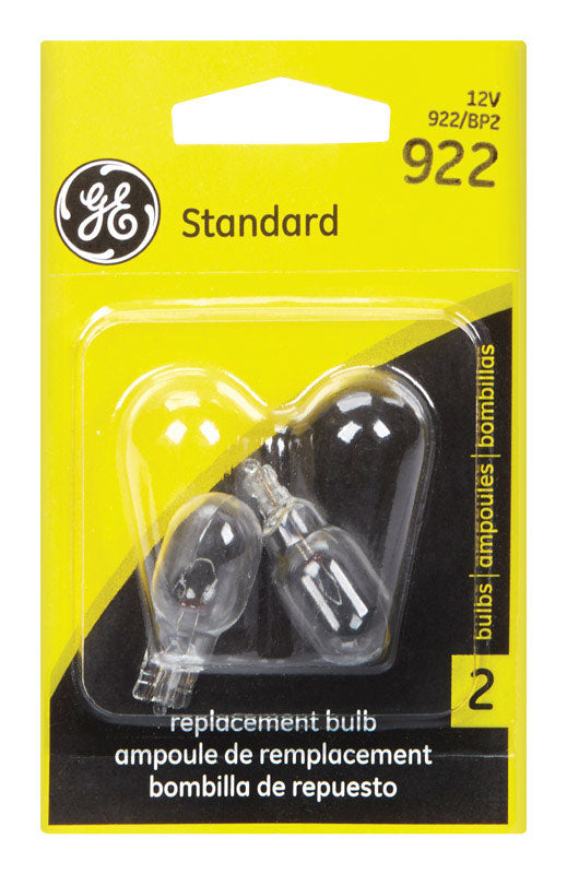 GE Automotive Bulb 922/BP2 Clear 2 pk (Pack of 6)