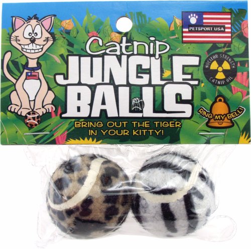 Petsport USA 70122 Catnip Jungle Balls 2 Count