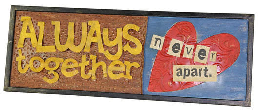 River Cottage Gardens A26767-Bh-Ygpb Always Together Wood Wall Plaque