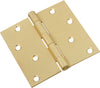National Hardware 4 in. L Satin Brass Door Hinge (Pack of 5)