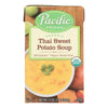 Pacific Natural Foods Soup - Thai Sweet Potato - Case of 12 - 17 oz.