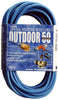 Coleman Cable 2368SW8806 50' 16/3 Blue Hi-Visibility/Low Temp Outdoor Extension Cord