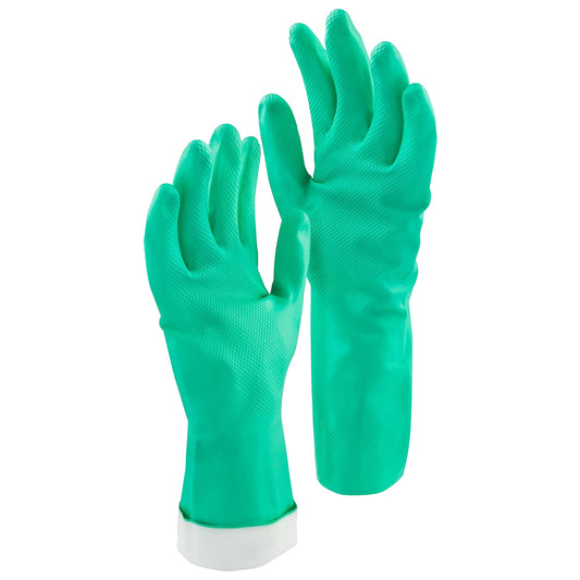 Libman 1318 Medium Turquoise Heavy Duty Latex-Free Nitrile Gloves