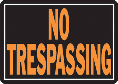 Hy-Ko English No Trespassing Sign Aluminum 9.25 in. H x 14 in. W (Pack of 12)