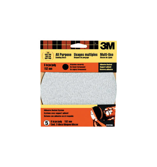 3M 9181Dc-Na 6 Extra Fine Adhesive Backed Discs  (Pack Of 10)
