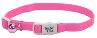 Cat Collar, Adjustable, Pink, 12-In.