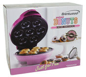 Brentwood TS-250 8.75" X 9.75" X 4.5" Mini Donut Maker Assorted Colors