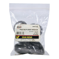 Danco  1-1/2 in. Dia. Plastic  Slip Joint Washer  20 pk