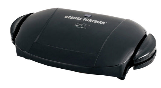 George Foreman George Tough Black Metal Nonstick Surface Indoor Grill 72 sq in