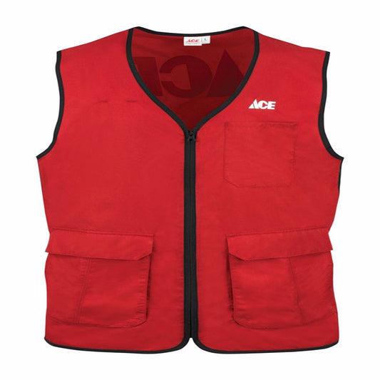 Artcraft No Snag M  Men's Sleeveless V-Neck Red Vest