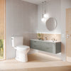 TOTO® Drake® Two-Piece Elongated 1.28 GPF Universal Height TORNADO FLUSH® Toilet with CEFIONTECT® and SoftClose® Seat, WASHLET®+ Ready, Cotton White - MS776124CEFG#01