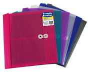 C Line Products Inc 58010 11" X 8-1/2" Side-Load String Envelope Assorted Colors