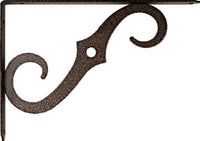 10 x 7-In. Antique Bronze Ornamental Shelf Bracket