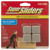 SuperSliders Tan 1 in. Adhesive Plastic Chair Glide 4 pk