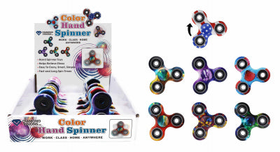 Diamond Visions Color Fidget Spinner Plastic/Rubber 1 pk (Pack of 24)