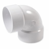 NDS  Schedule 35  3 in. Hub   x 3 in. Dia. Hub  PVC  90 Degree Elbow