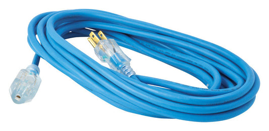 Woods Outdoor 25 ft. L Blue Extension Cord 16/3