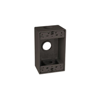 TayMac 17.5 cu in Rectangle Die-Cast Metal 1 gang Weatherproof Box Bronze
