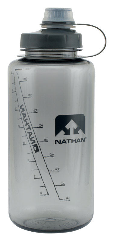 Nathan 34 oz BigShot Gray BPA Free Hydration Bottle