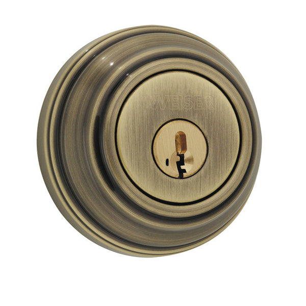 GCD9471 5 K3 SMT B RLR2 1-Cyl Deadbolt - Antique Brass