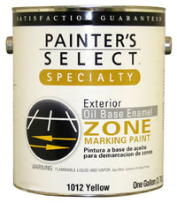 Specialty Zone Marking Paint, Oil-Based, Flat Yellow, 1-Gal. (Pack of 2)