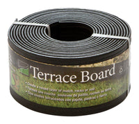 Master Mark  Terrace Board  20 ft. L x 4 in. H Plastic  Black  Lawn Edging