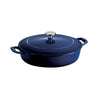 4 Qt Enameled Cast-Iron Series 1000 Covered Braiser - Gradated Cobalt