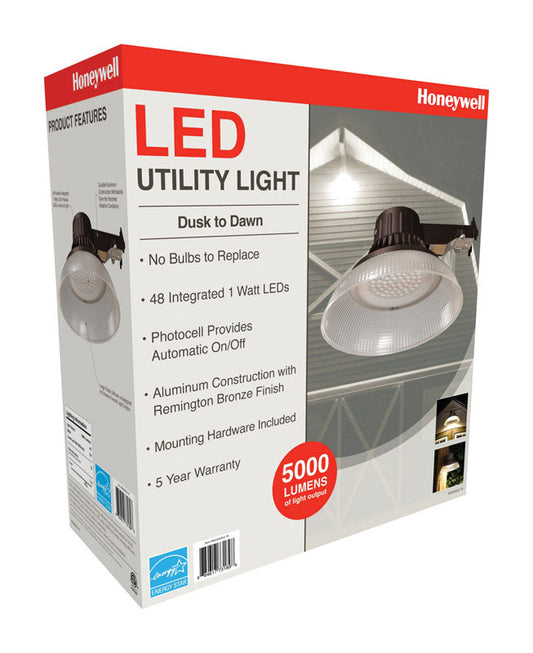 Honeywell  Dusk to Dawn  Plug-In  LED  Bronze  Security Light