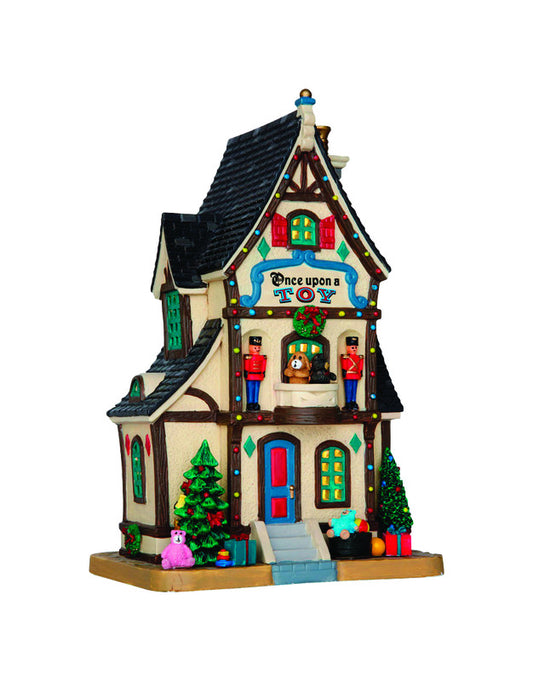 Lemax Once Upon A Toy Store Village Building Multicolor Porcelain 8.86 in. 1 each (Pack of 4)