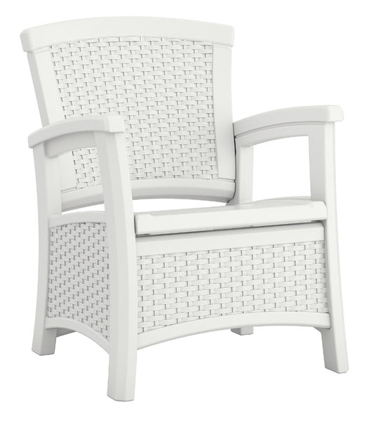 Suncast  Elements  2 pc. White  Resin Frame Chair  White