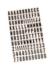 Hy-Ko 1 in. Black Vinyl Letters and Numbers 0-9, A-Z Self-Adhesive 1 pk (Pack of 10)