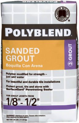 Custom Building Products Polyblend Snow White Grout 25 lb.