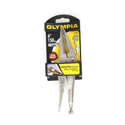 Olympia Tools 6 in.   Metal Long Nose Locking Pliers