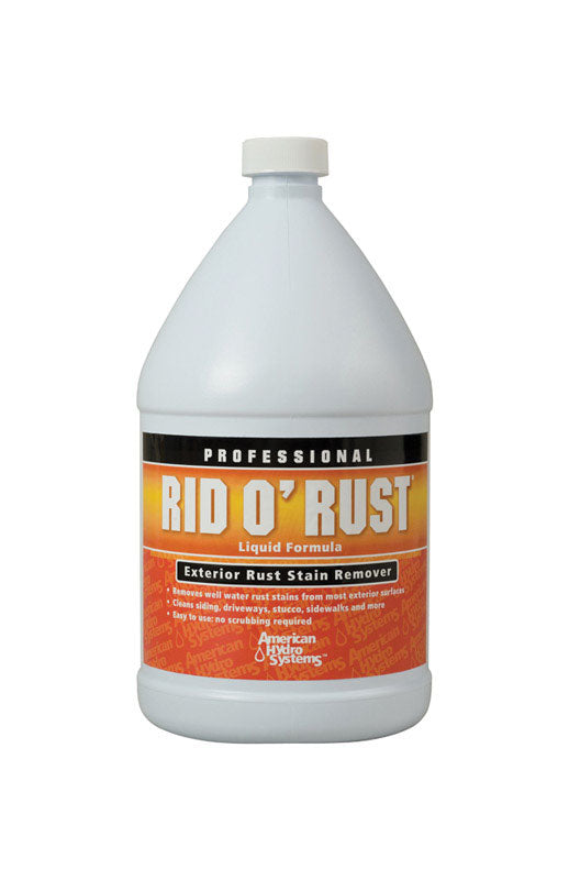 American Hydro Systems Rid O' Rust 1 gal. Liquid Exterior Rust Stain Remover (Pack of 4)