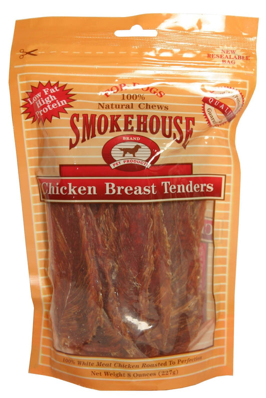 Smokehouse Pet Products 25134 8 Oz Chicken Breast Tenders Dog Treats