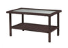 Living Accents  Rectangular  Brown  Glass  Coffee  Coffee Table