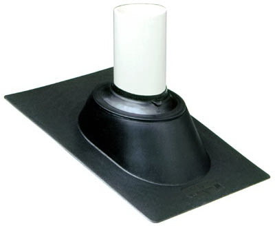Roof Flashing, Adjustable, Plastic Base, 1.5 to 3-In. (Pack of 20)