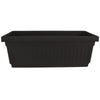 HC Companies 6.38 in. H X 30 in. D Plastic Venetian Flower Box Black