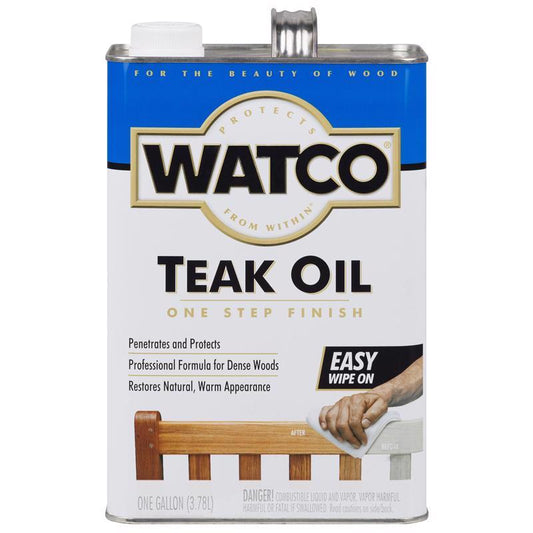 Watco Transparent Clear Teak Oil 1 gal. (Pack of 2)