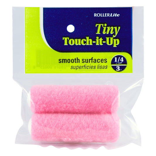 RollerLite Tiny Touch-It UP Woven 3 in. W X 1/4 in. Mini Paint Roller Cover Refill 2 pk