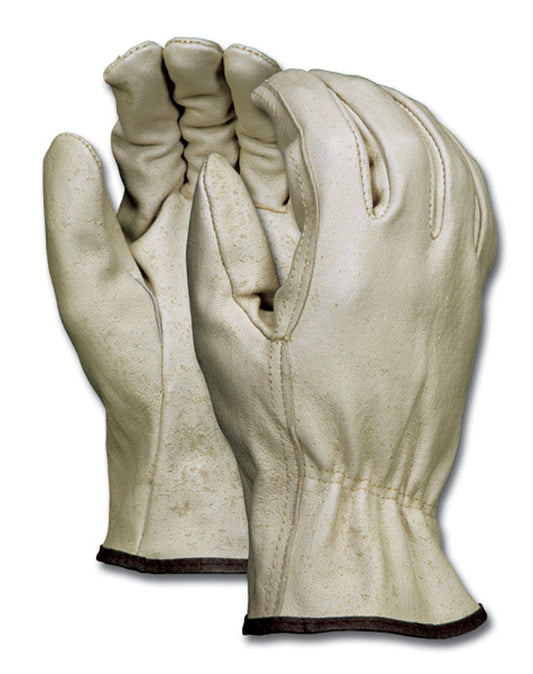 MCR Safety M Pigskin Driver Beige Gloves