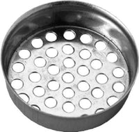 Laundry Tube Strainer Cup, Metal Chrome Finish, 1.5-In. (Pack of 10)